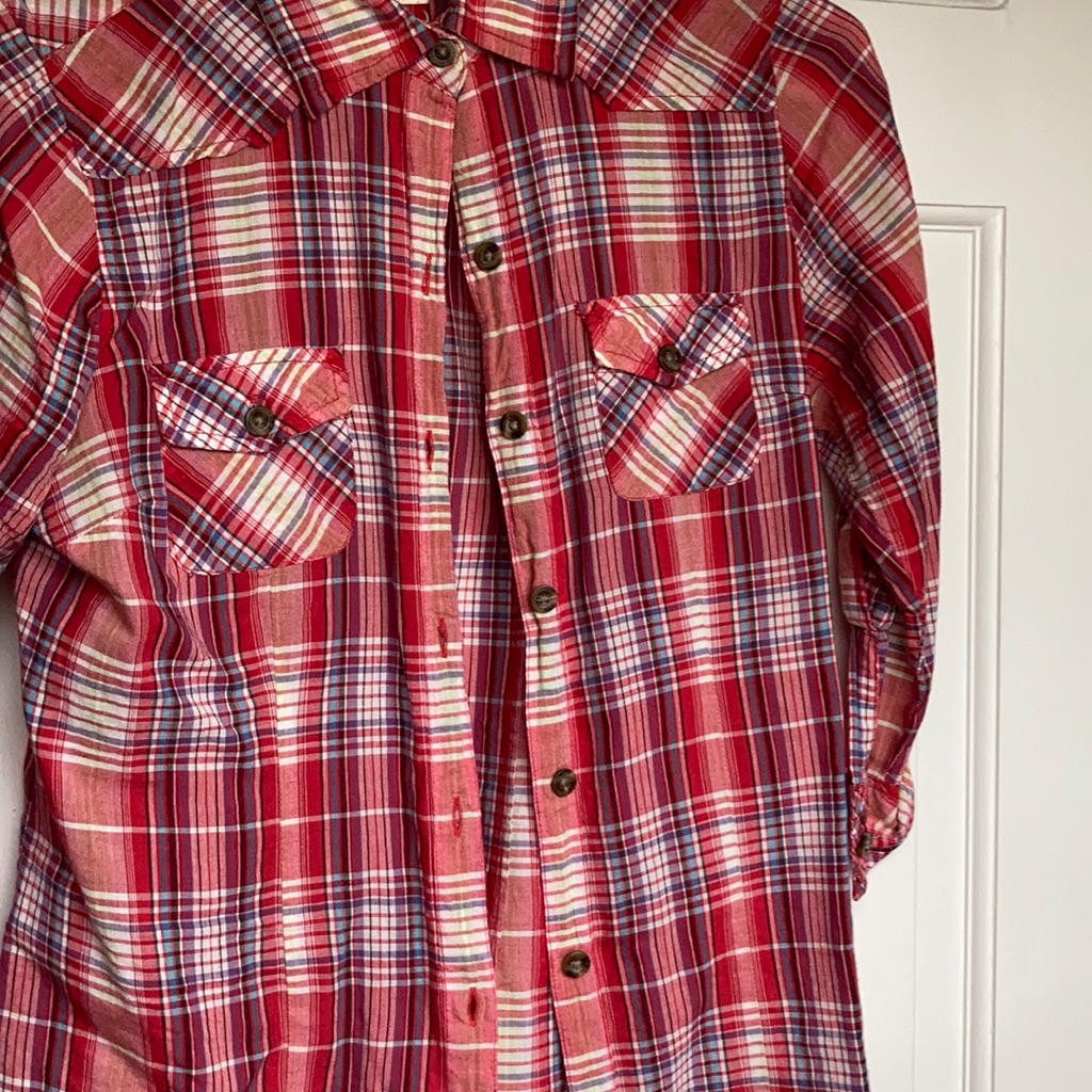 Plaid Button Down - Small